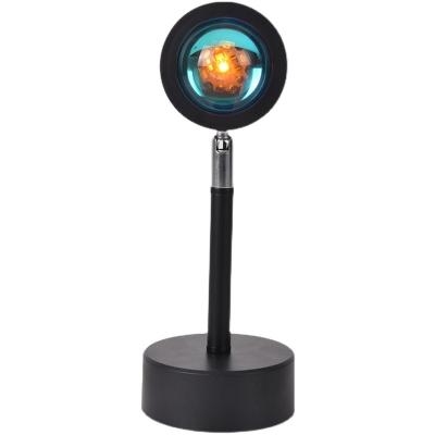 China Modern USB Sunset Lamp Atmosphere Light Live Broadcast Background Projector Rainbow Night Light for sale