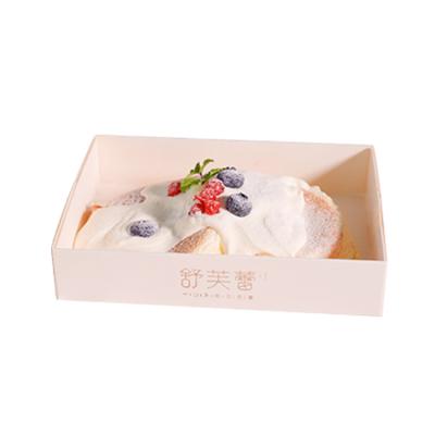 China Recycled Materials Wholesale Custom Log Cake Box Food Packaging Boxes for sale