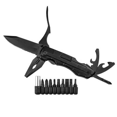 China Best Selling 2Cr Unrated Combination Stainless Steel Multi Tool Knife Blade Multi Purpose Pliers With Screwdriver Bit Set for sale