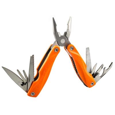 China Unrated Promotional Mini Folding Duty Locking Pliers With Plastic Handle Multi Tool Pocket Knife Pliers Folding Pliers for sale