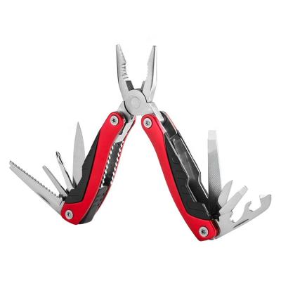 China Unrated Sunpoint Anodized Aluminum Handle Tool Pliers Stainless Steel Pliers Multi Tool With Locked Mechanism for sale