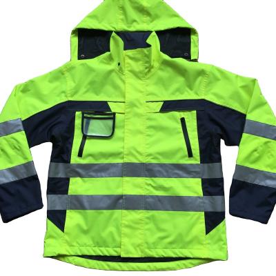 China HIVIS Sustainable Reflective Jacket Safety Waterproof Jacket Workwear for sale