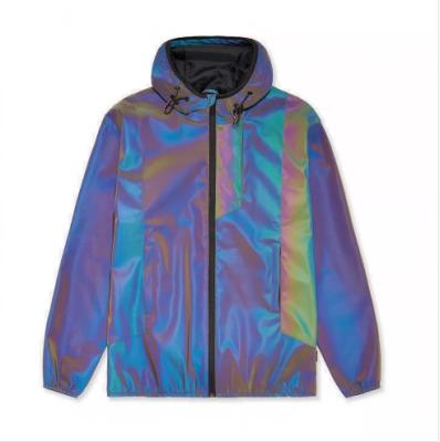 China 100%Polyester Reflective Jacket Hi Strength Jacket Rainbow Reflective Jacket for sale