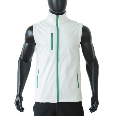 China Waterproof breathable softshell white fabric waterproof vest for adults for sale