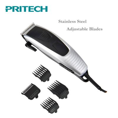 China PRITECH Commercial Adjustable Cheap Stainless Steel Blades AC Motor Men Hair Clipper For Hairdresser for sale