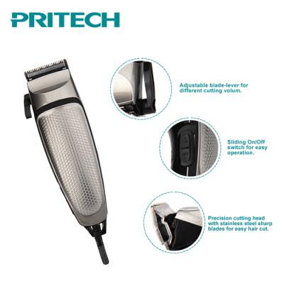 China PRITECH Outdoor High Quality Adjustable Blade AC Motor Professional Electric Hair Cutter Men Hair Clipper With Rope for sale