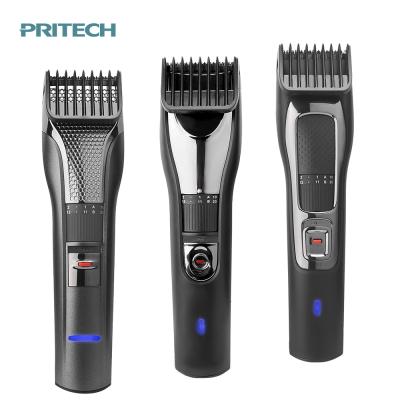 China PRITECH Outdoor Cordless Plug-in Comb Hair Trimmer USB Adjustable Cut Rechargeable Clipper for sale