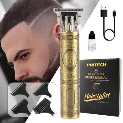 China Outdoor Bald Hair Cutter 0mm T Blade Rechargeable Beard Trimmer For Men for sale