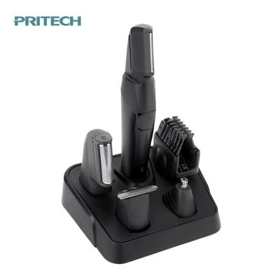 China PRITECH Outdoor IPX6 Multifunctional 4 in 1 Home Use Men's Grooming Kit Electric Nose Hair Trimmer Hair Trimmer Set for sale