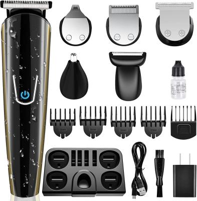 China PRITECH Outdoor Cordless Operation Trimmer Beard Nose Trimmer Set Rechargeable Hair Trimmer For Men for sale