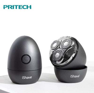 China PRITECH Men's Egg Waterproof Rechargeable Triple Blade Electric Shaver for sale