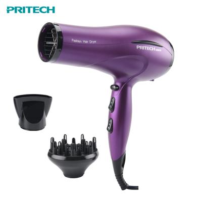 China Professional Salon 1800W 2000W 3 Heat Settings DC Ionic Hair Blow Motor PRITECH Hair Dryer for sale