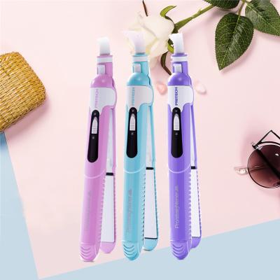 China 3 in 1 mini size hair straightener PRITECH cheap price 3 in 1 flat iron Mini Portable Hair Straightener for sale