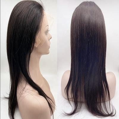 China Soft Dark Brown Human Hair #2 Brazilian Straight Unprocessed Wigs Silky Straight 100 Brazilian Virgin Full Lace Wigs for sale