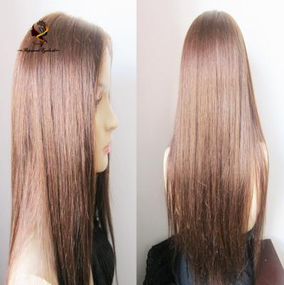 China #2 Silky Straight Human Hair Cheap 100% Lace Front Wig With Baby Hair Brazilian Hair Lace Front Wig for sale