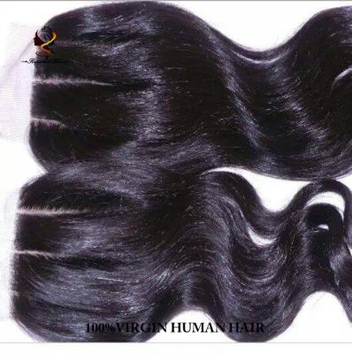 China Body Wave Free Parting / Online Shopping Alibaba UAE Hair 3parting Body Wave Middle Parting Lace Closures for sale