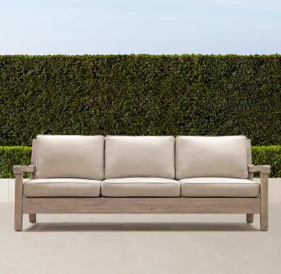 China Eco-freindly Outdoor Three Seater Eco-freindly Sofa Furniture Teak Sofa Solid Wood for sale