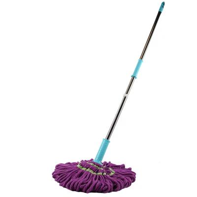 China Wholesale Viable Easy Wring Microfiber Twist Squeeze Broom Dry And Wet Mop For Hardwood Floor Spinning Retractable Broom for sale