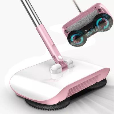 China Lazy Hand Push Broom Vacuum Cleaner Kitchen Floor Sweeper Broom Sweeping Machine Household Magic Viable Handle Lazy Carpet Drop Shipping for sale