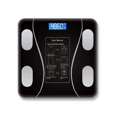 China WITH COVER Body Fat Scale Electronic Weigher Temperlass Digital Weight Scale Glass Body Composition Analyzer With Smart Phone APP for sale