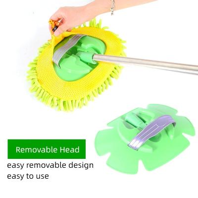 China Telescopic Super Absorbent Cleaning Tools Chenille Dust Brush Washing Brush Car Mop Window Cleaning Cloth Extended Viable for sale