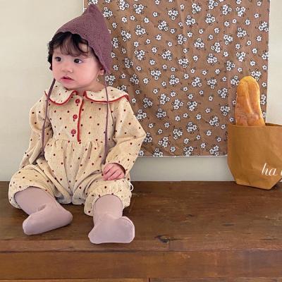 China Wholesale Bulk Long Sleeve Corduroy Winter Newborn Baby Rompers For Babies for sale