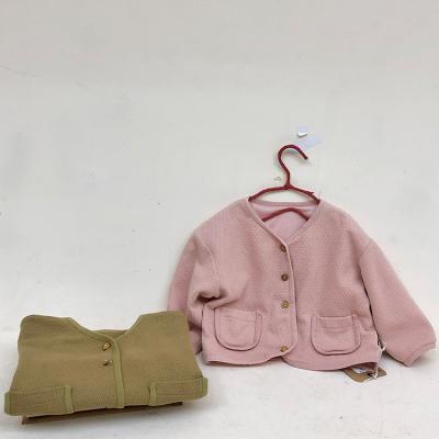 China Breathable Solid Open Front Sweater Drop Spring Clothes Baby Infant Cardigans Knit Toddler Girl Cardigan for sale