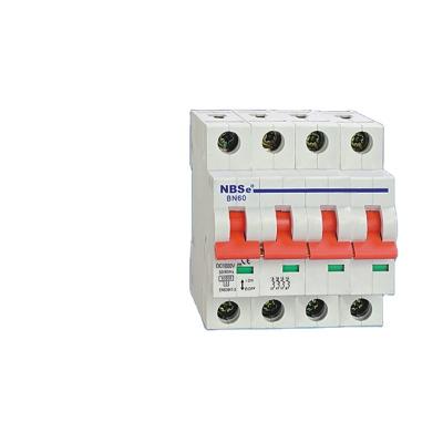 China 1000VDC MCB 4P Electric Mini Circuit Breaker Series 6-63A BN60 10KA BN60 for sale