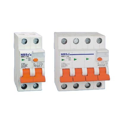 China 100A RCCB 6KA NBSL1-100 Automatic Electric Leakage Circuit Breaker RCCB NBSL1-100 for sale