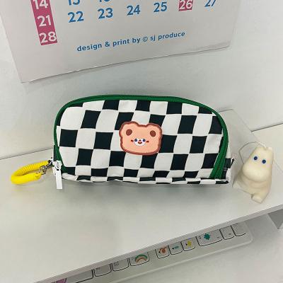 China Popular Fasion Zipper Colored Popit Cheap Cute Canvas Storage Pouch Pencil Case for sale