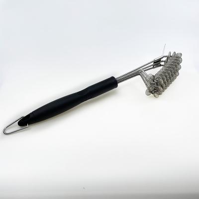 China Professional Detachable Easily Cleaned 430 Stainless Steel Handle Grill Cleaning Brush For Grill Cleaning for sale