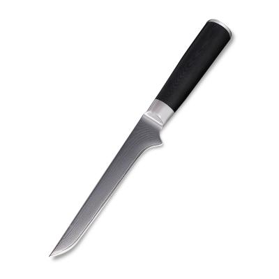 China Viable Professional Fish Knives 67layers Damascus Bone Cutter Fillet Steel 5.5 Inch Boning Knife For Kitchen for sale