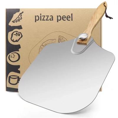 China Amazon Hot Aluminum Folding Pizza Peel Oven Pizza Peel Home Implements Viable for sale