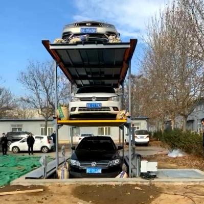 China Steel Vertical Parking Lift -2+1 Pit Mechanical Car Garage Underground for sale