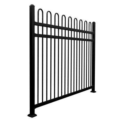 China Anti-Corrosion Online Wholesale Galvanized Steel Pipe Pool Fence Panel Loop Top Metal Pool Barrier for sale