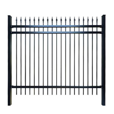 China ECO FRIENDLY China Factory Supply Galvanized Tubular Spearhead Metal Steel Wrought Iron Ornaments Fence for sale