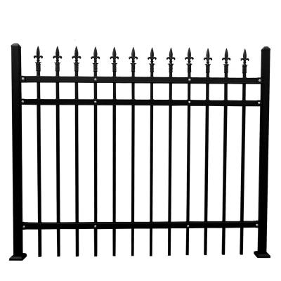 China Strong Special Offer Customized Black Top Aluminum Metal Spear Spear Fence Panel Top for sale