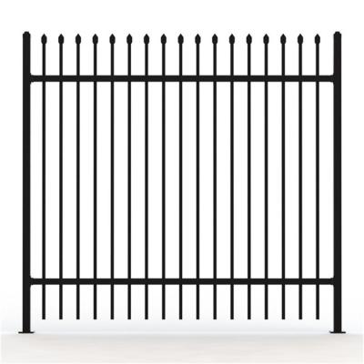 China Strong Cheap Price Powder Coating Tubular Steel Fence Industrial Garrison Fencing Panel for sale