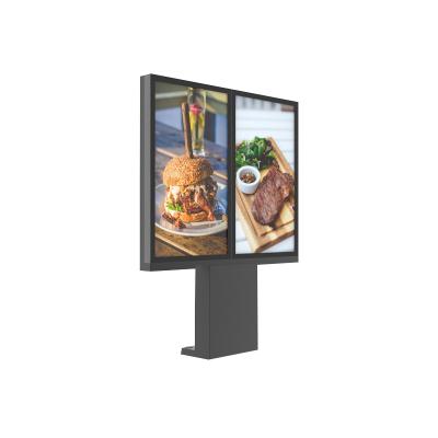 China 55 Inch 3000 Nits Restaurants Digital Menu Board Stand High Brightness for sale