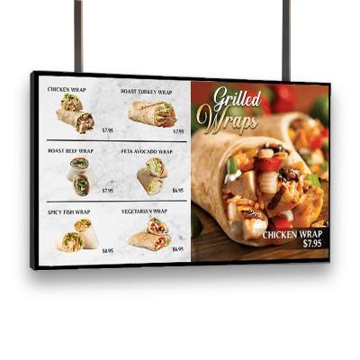 China 55inch Customized Mall Digital Signage Advertising Display Menu Board Screen Te koop