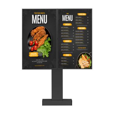 China Outdoor Waterproof Drive Thru Digital Menu Board LCD Display For Restaurant Advertising for sale