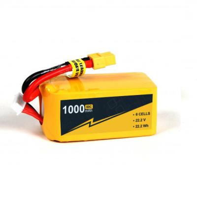 中国 ハードケース 22.2V 6s 1000mah リポ電池 FPV リオン電池 50C / 100c 販売のため