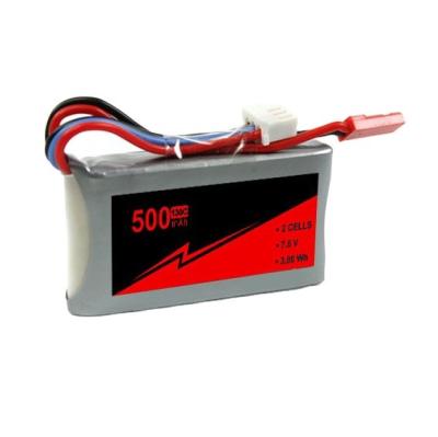 China 7.6V 65~130C 2s 500mah Lipo Batterie FPV RC Drohne Batterie Hochspannung zu verkaufen