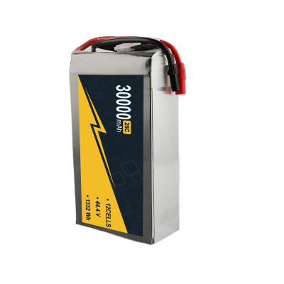 China 44.4v 30000mAh 12S1P UAV Lipo Batterie HV Lipo Batterie Langlebigkeit zu verkaufen