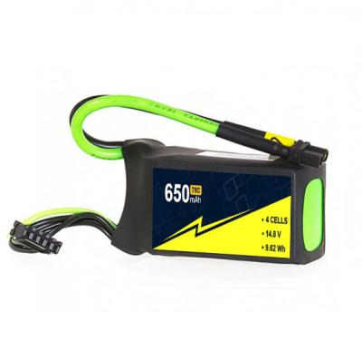 Cina 4s1P 14.8V 650mAh 75C Drone Lipo Batteria con protezione da sovraccariche in vendita