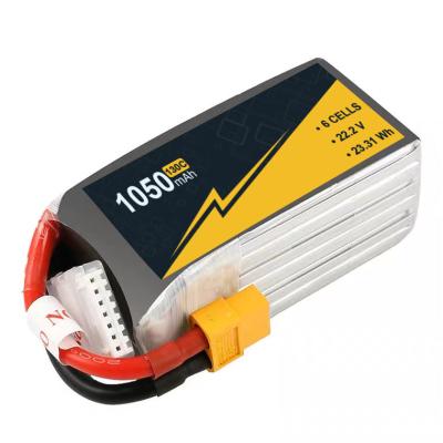 Cina 1050mAh 22.2V 6s Batteria per droni 130C in vendita