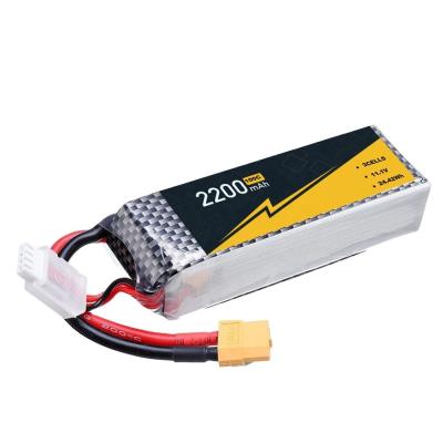 Cina Sicurezza auto RC batteria Lipo 2200mah 3S 11.1V 100C Rc batteria polimerizzata al litio in vendita