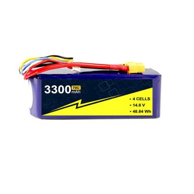 Китай 70C 14,8V 3300mAh 2S 3S 4S RC Самолет Липо батарея Отличная безопасность продается