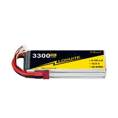 China 3300mAh 14.8V 60C RC Lipo Battery The Charging Ratio 14.8v With Deans T Plug Soft Case Te koop