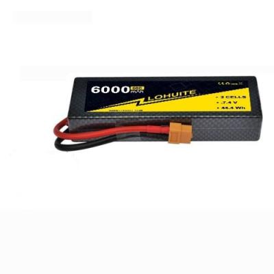 China 2s 7.4v 6000mah 60C Lipo Battery The Perfect Combination Of Power And Durability Te koop